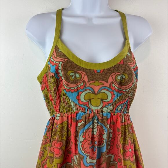 Moulinette Soeurs Silk Retro-Print Mod Dress Size 6 — 60s Print - Picture 3 of 9